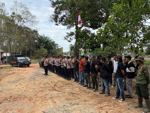 Polres Mesuji melaksanakan pengamanan dan Patroli skala besar.