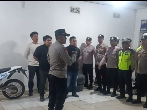 apel malam siaga kompi personel piket siaga kompi i polres mesuji