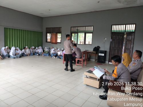 polsek way serdang mendampingi bag SDM polres mesuji sosialisasi penerimaan polri terpadu ta 2026