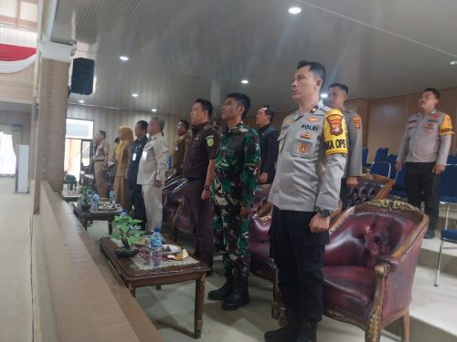 wakapolres mesuji menghadiri rapat paripurna dprd kabupaten mesuji